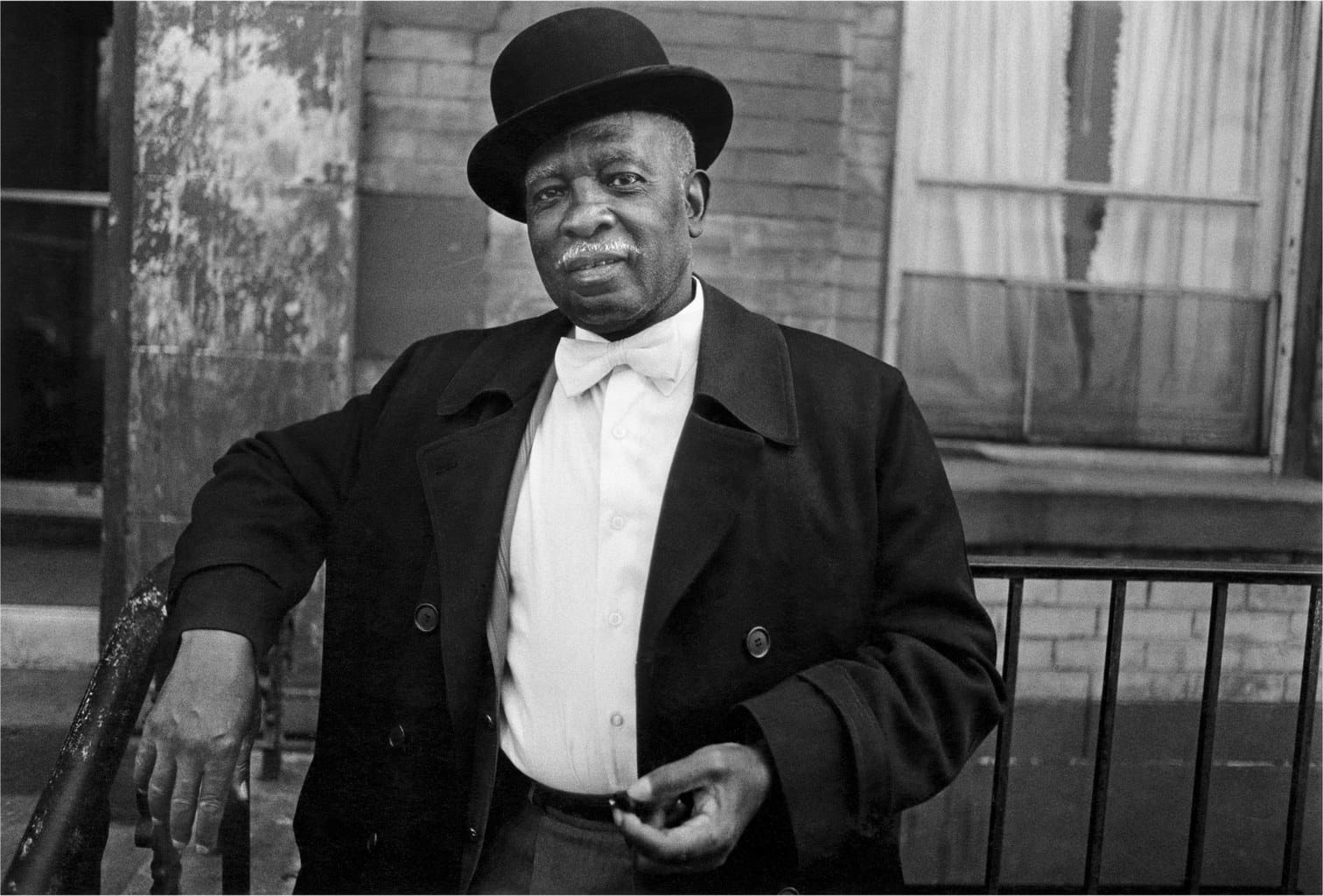 “A Man in a Bowler Hat,” 1976. © Dawoud Bey