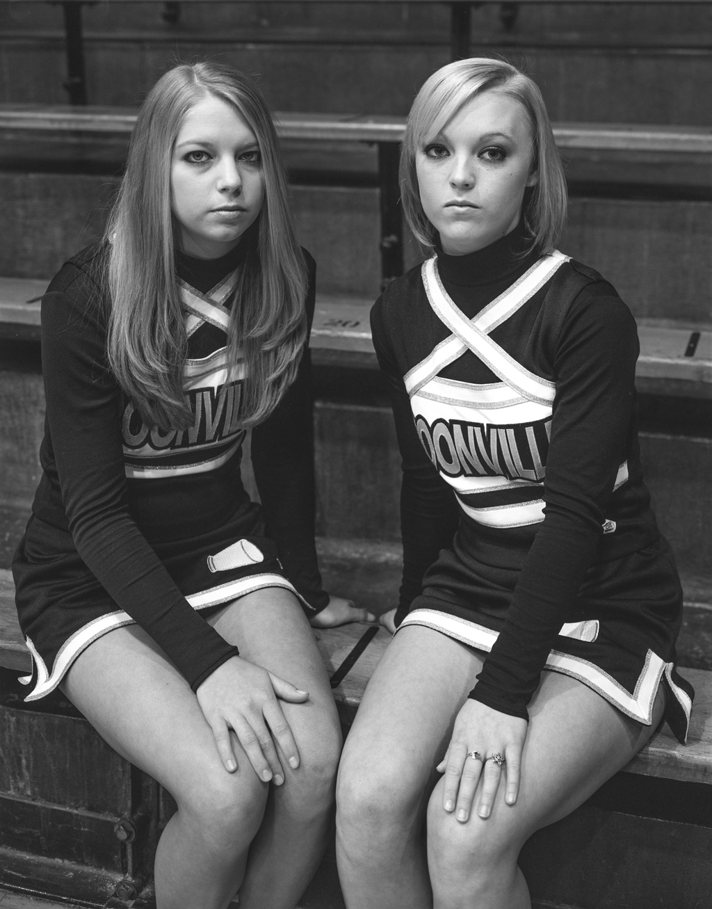 Two Cheerleaders. Boonville,IN, 2008. ©Timothy Briner