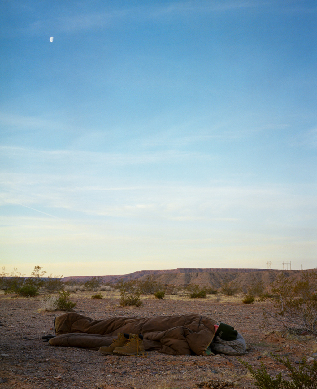 sleeping
east of Las Vegas, Nevada