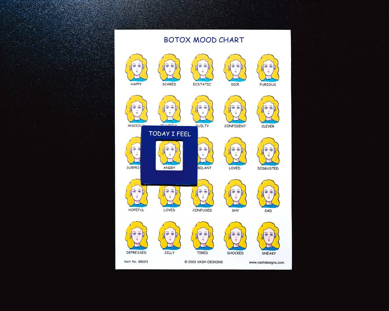 Botox Mood Chart © Cara Phillips