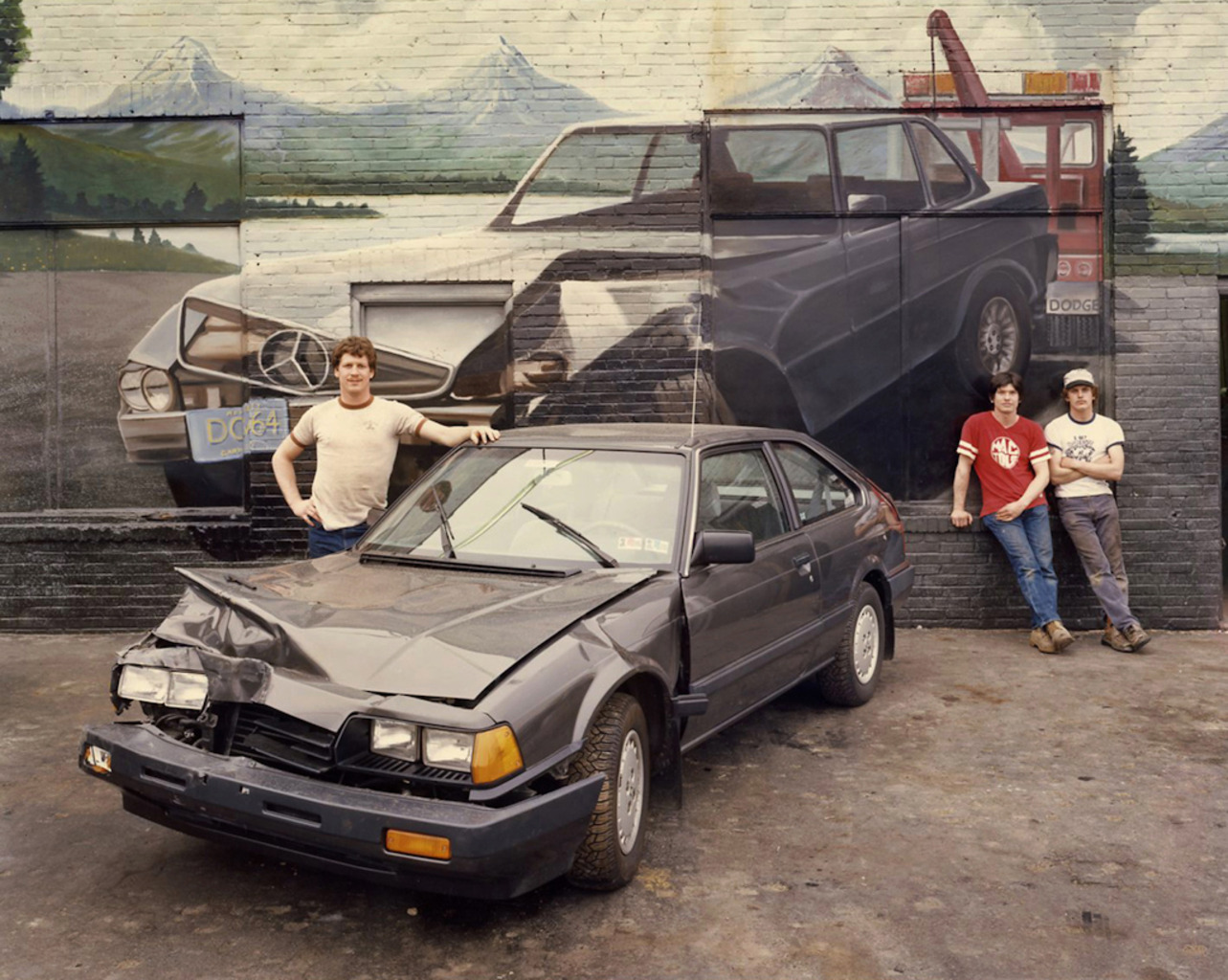 <em>Crashed Car, Burlington, NJ,</em> 1985
