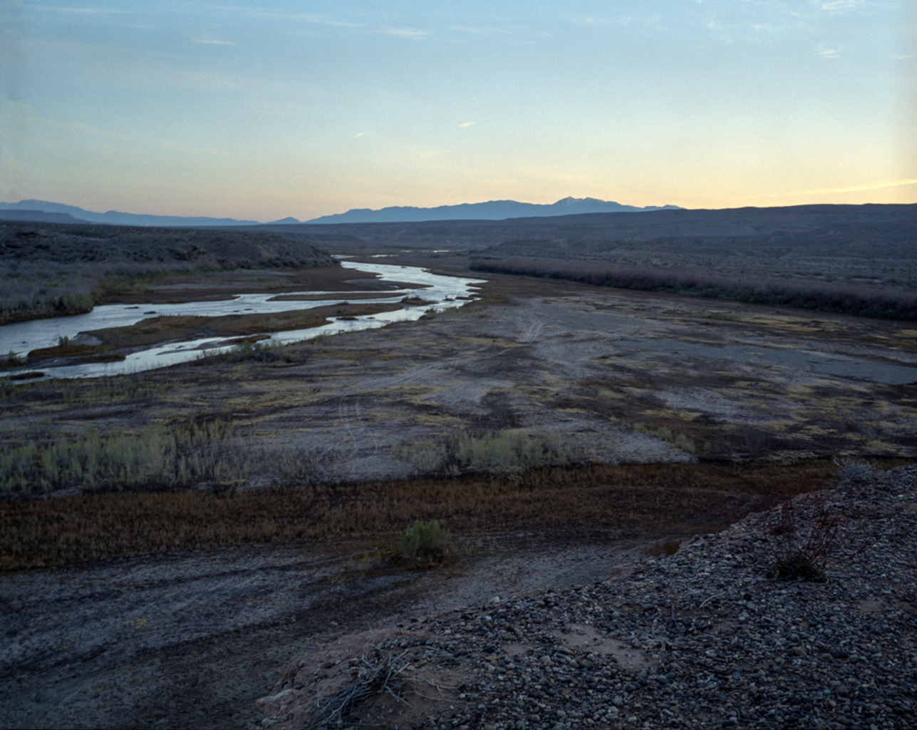 <em>nightfall</em><br/>
Virgin River, Nevada