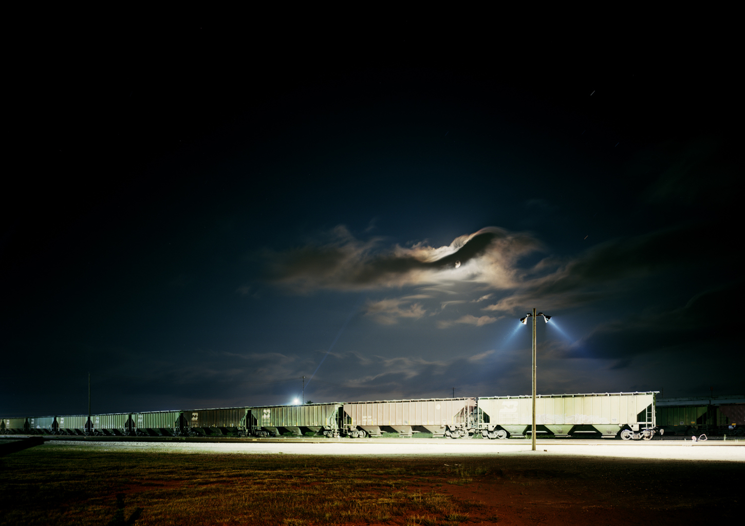 Untitled (Night Train) Galveston, Texas, 2015. © Victoria Sambunaris