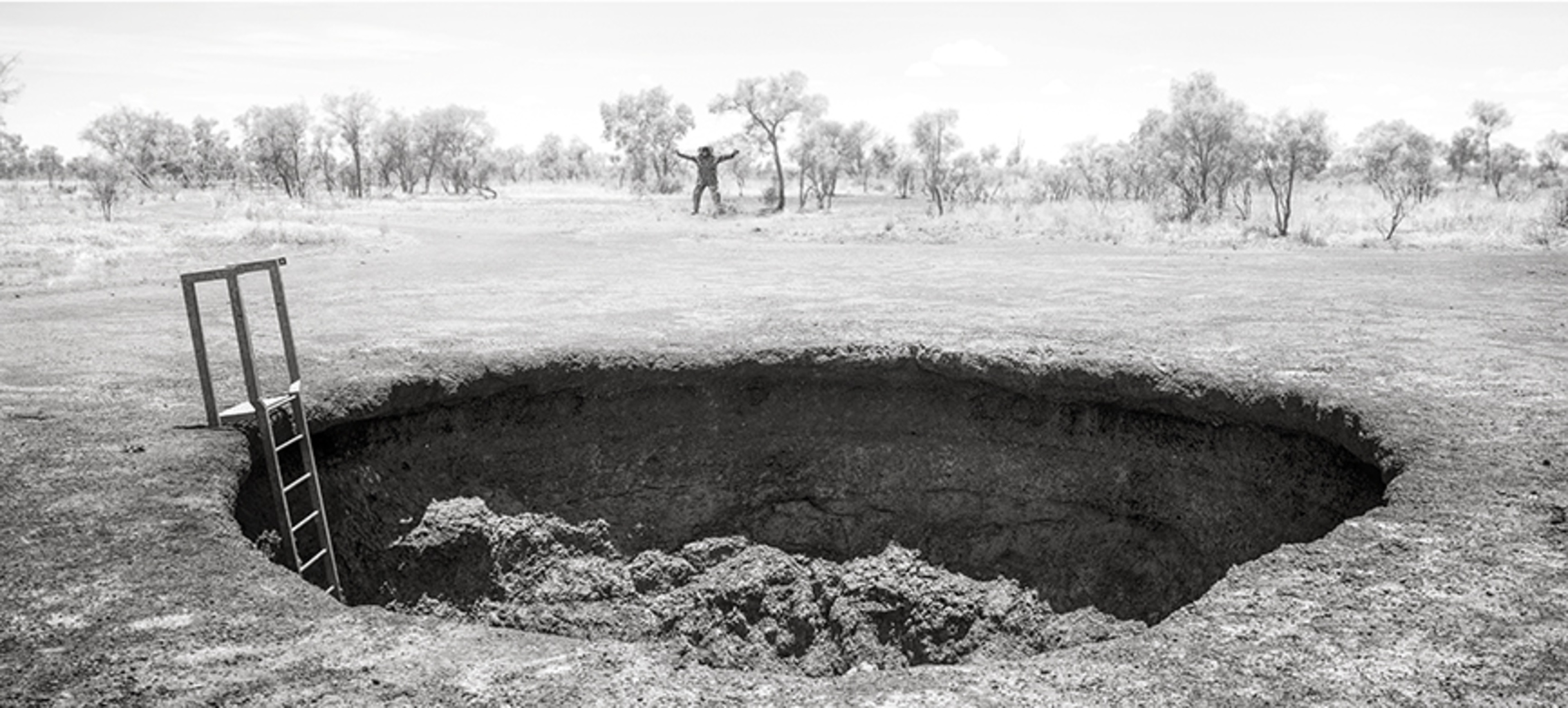 Henry Jackamarra Dancing (Emu Waterhole, Tanami Desert NT, December 2015)