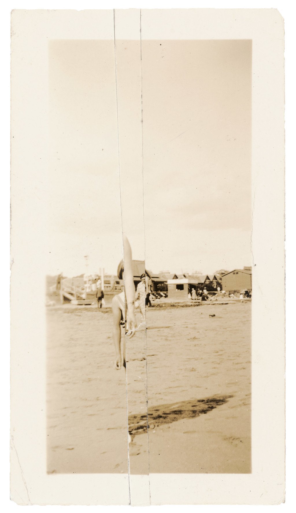 Beach, 2013, Collage, 9 x 5 cm.