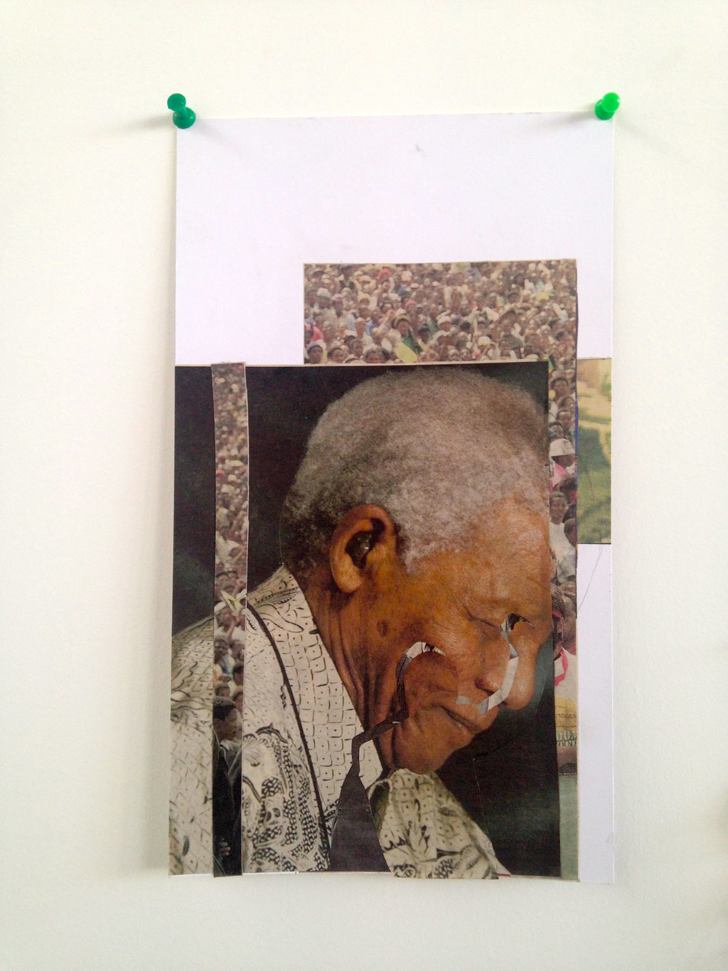 Mandela, 2013, Collage, 24 x 17 cm.
