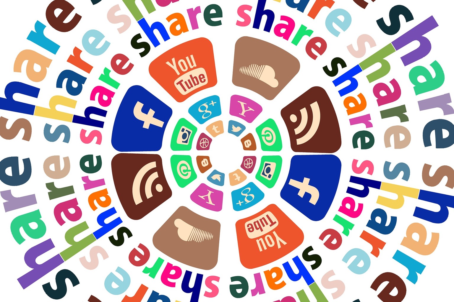 Each piece of content in a story is shareable on social media. @fabl