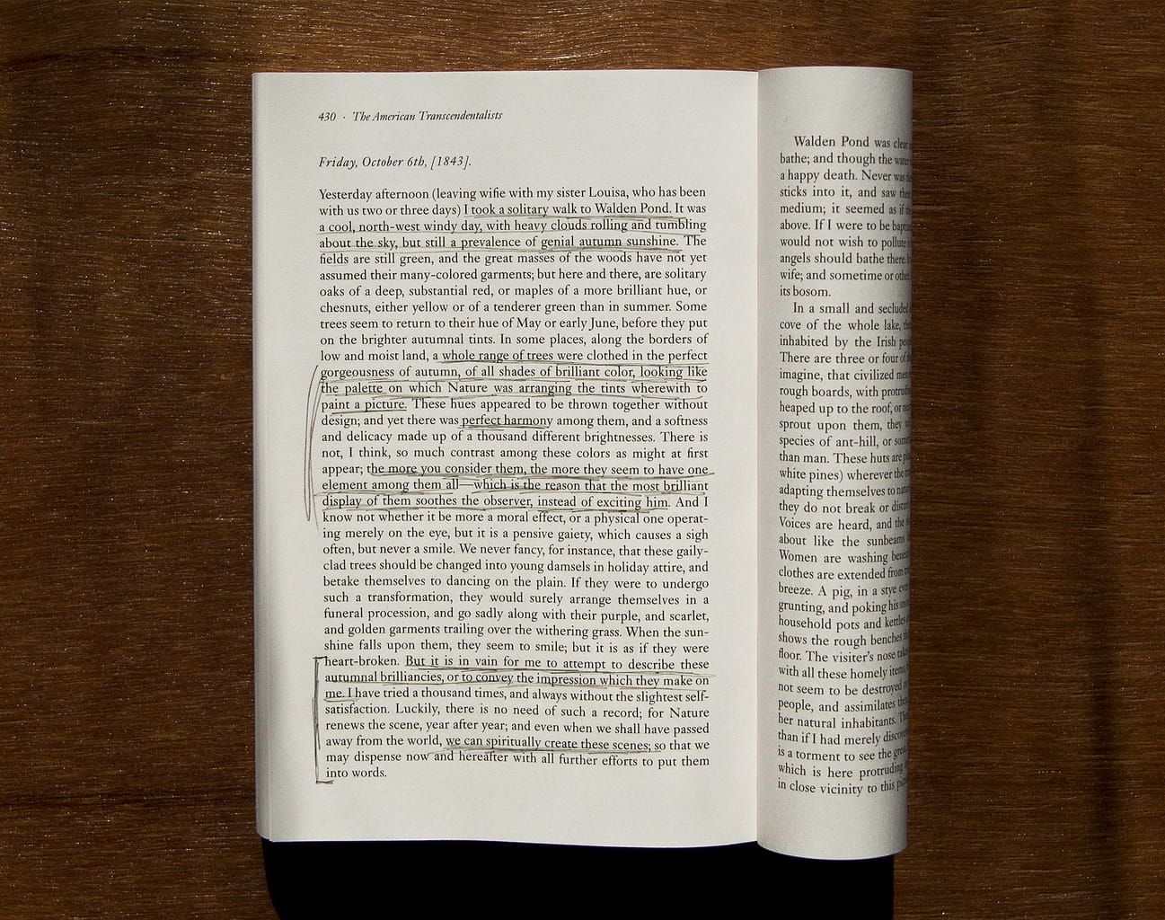 Page from Nathaniel Hawthorne’s American Notebook