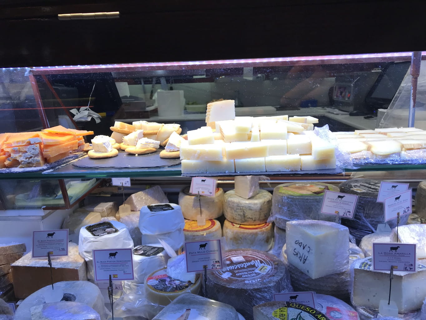 Cheese central by the individual slice