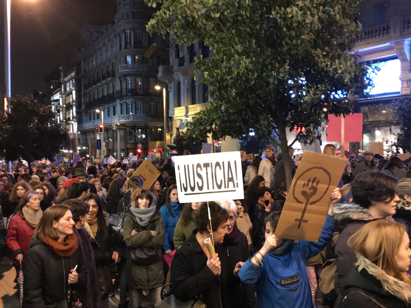 Outside our Front Door. They marched for 5 hours.