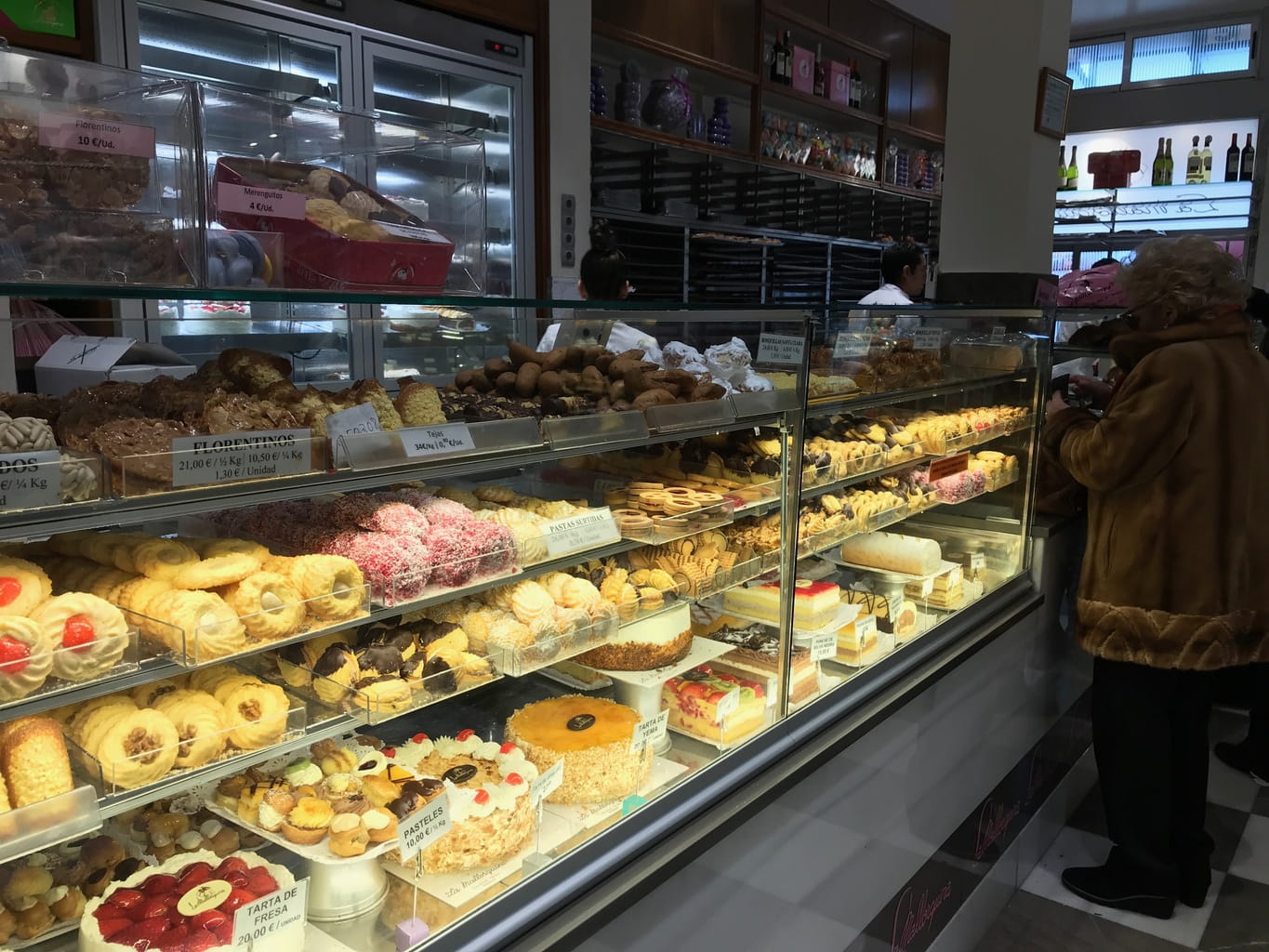 One of many bakery counters