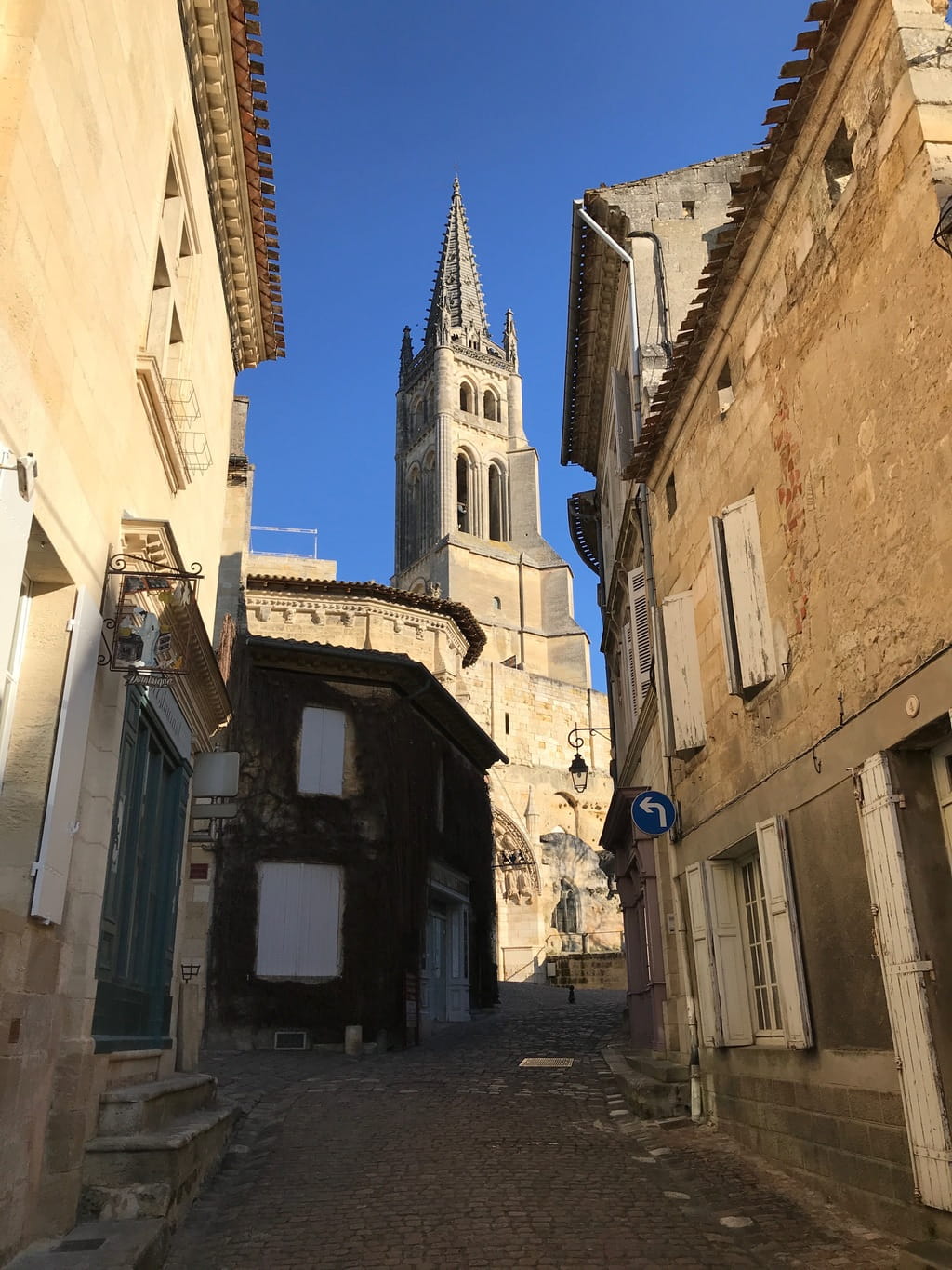 A typical walkway in the village.