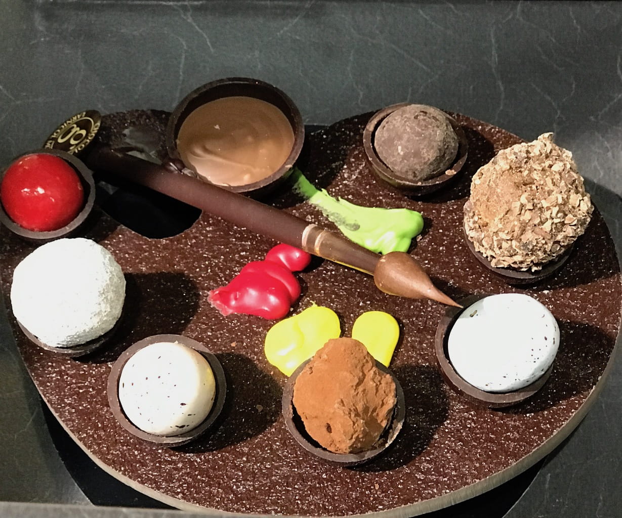 An edible artists palette.