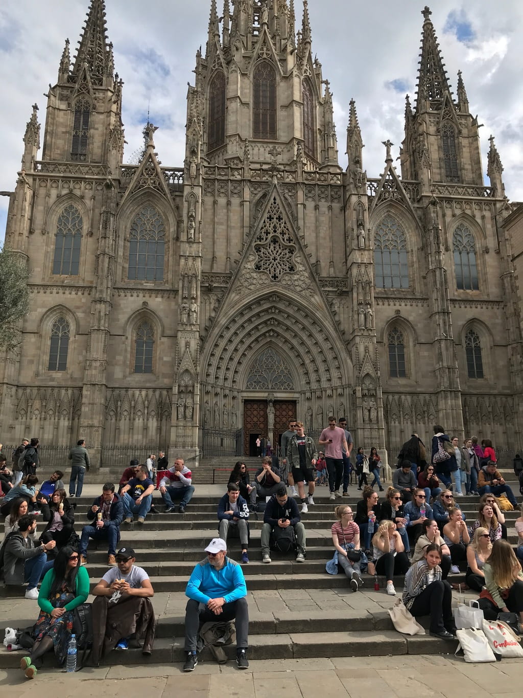 Our square in front of Barcelona