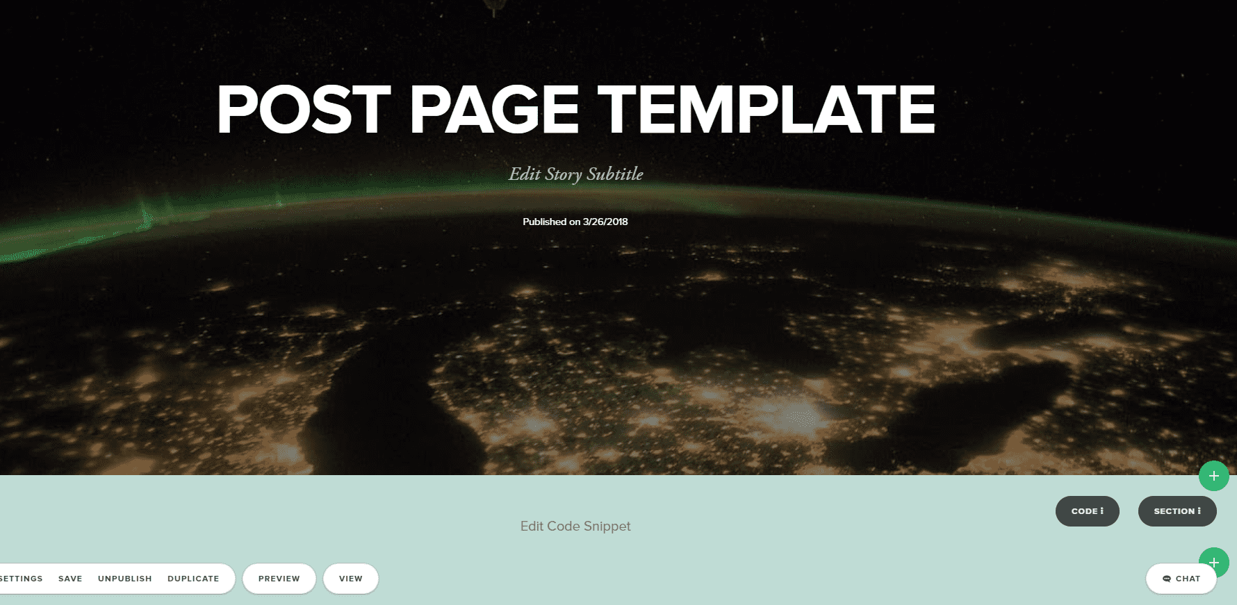 Hover mouse over Code button, click the area around the button.
