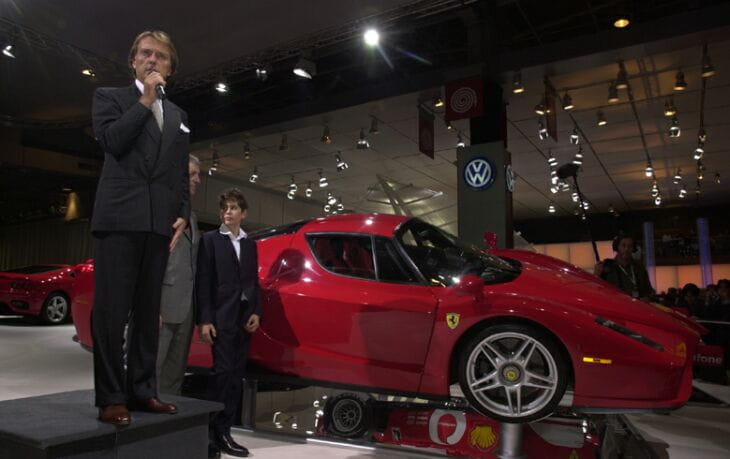 Luca di Montezemolo and the Enzo Ferrari