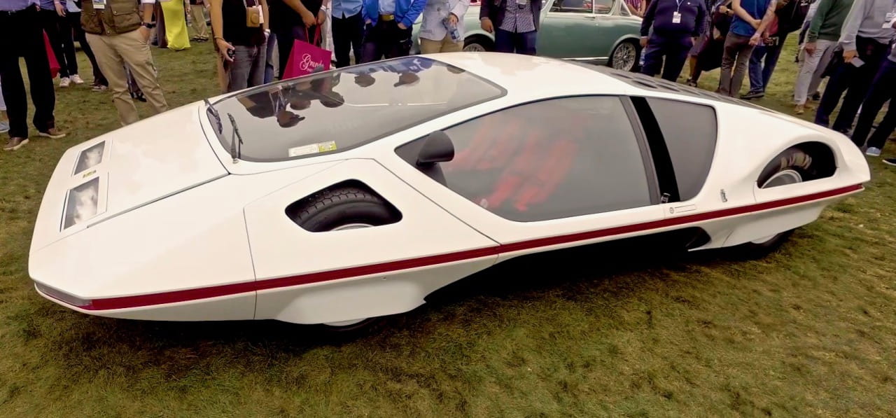 The 1970 Ferrari Modulo Concept on display at the Pebble Beach Concours d’ Elegance