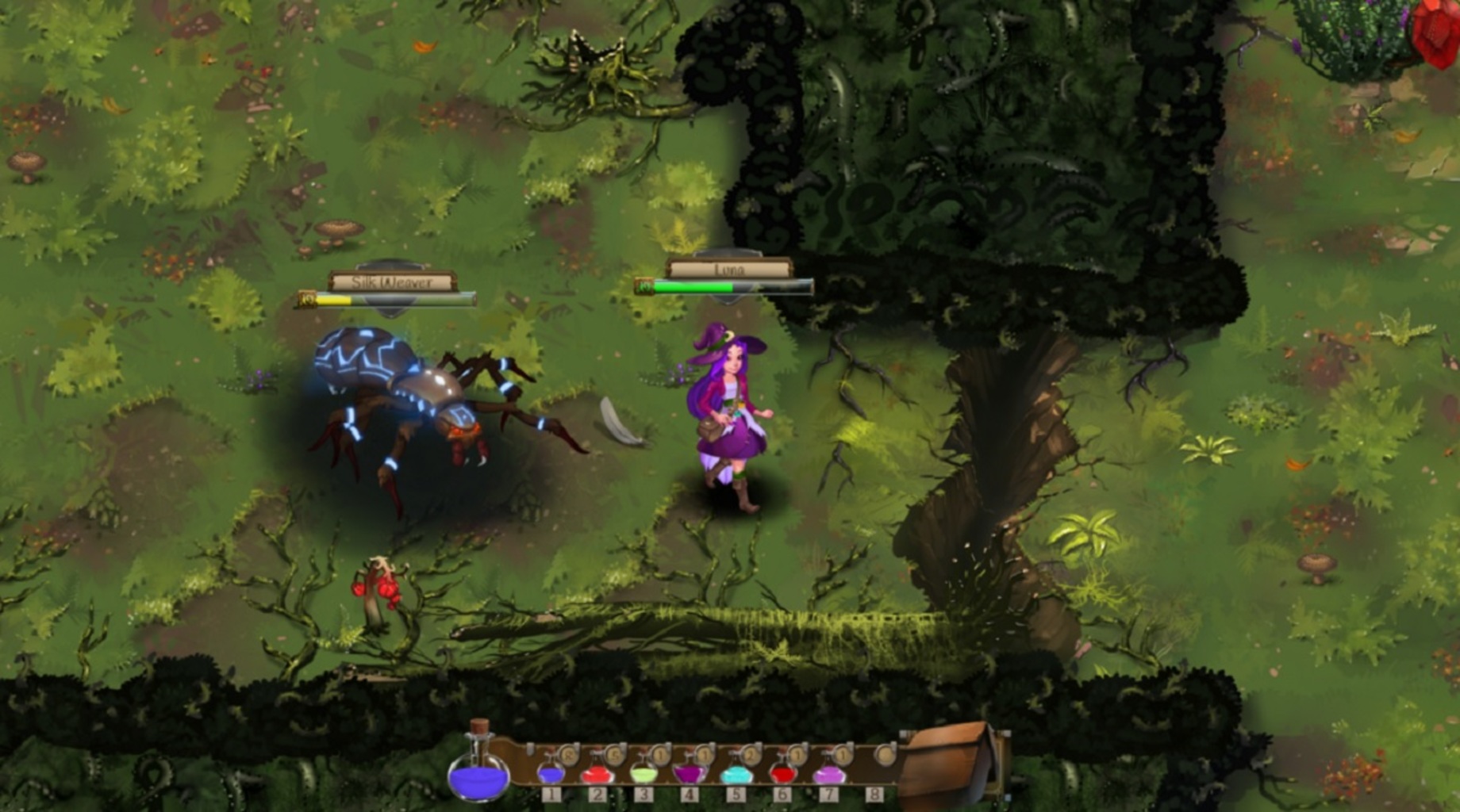 Above: You have to craft potions in Potions: A Curious Tale. (Image Credit: Stumbling Cat)