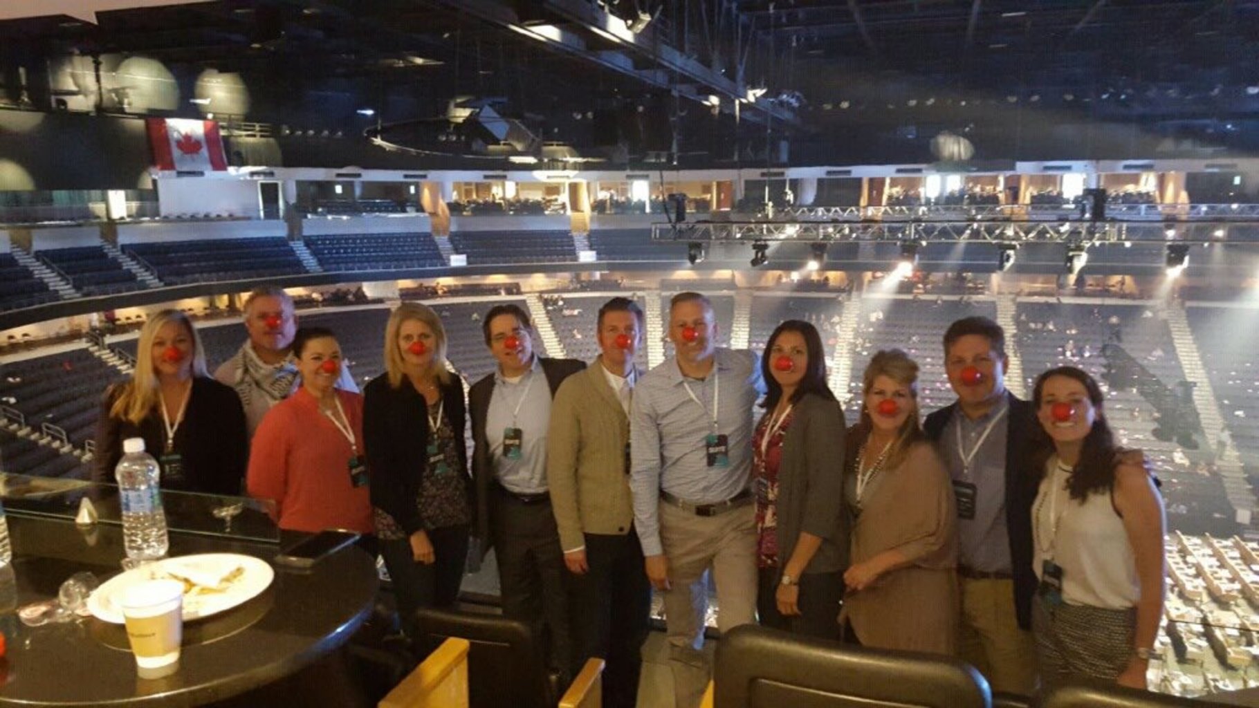 The GoodXChange team supporting #RedNoseDat at Leadercast!